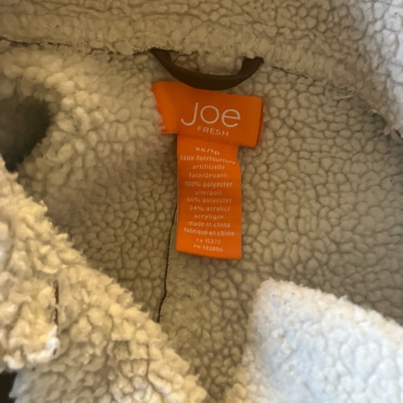 Joe Fresh Brown Faux suede look ladies coat size XS - Picture 4 of 4